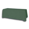 8' Blank Solid Color Polyester Table Throw - Olive
